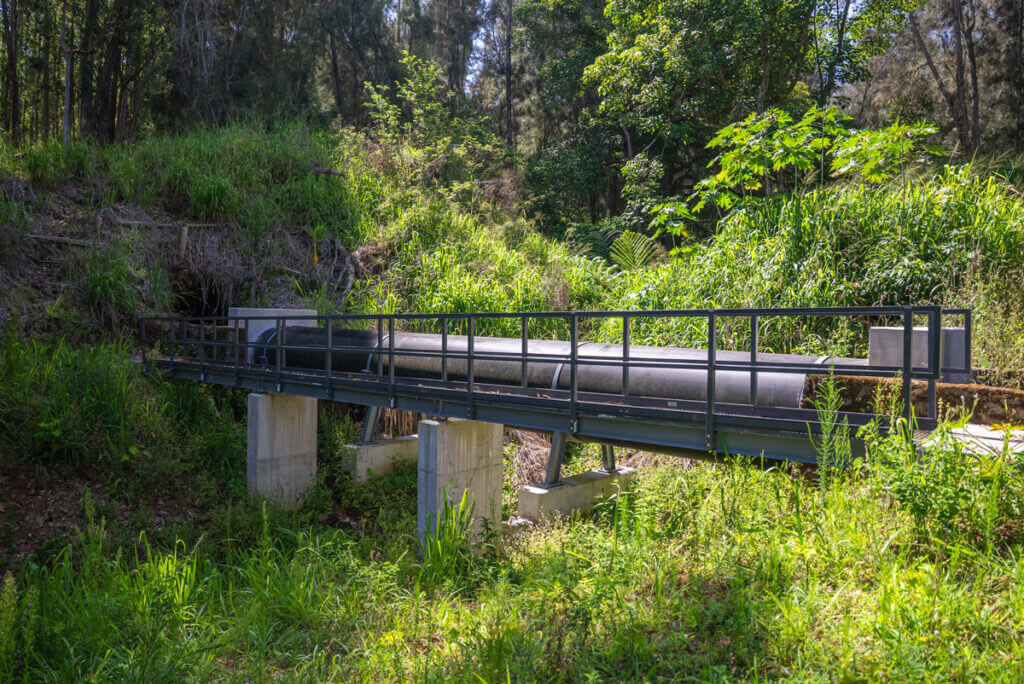 Agricultural irrigation enhancements with new flume system on the Lower Hamakua Ditch
