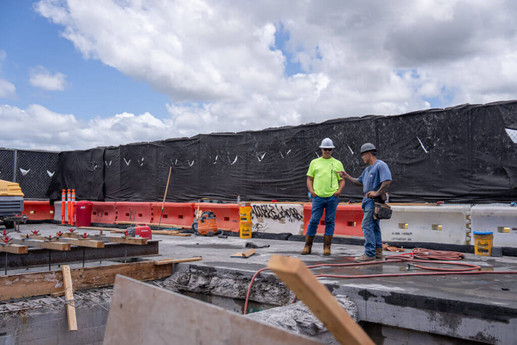Subsurface concrete slab reinforcement and repair work at Hilo Harbor’s Pier 1
