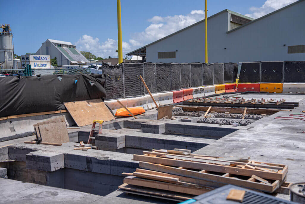 Global Specialty Contractors restoring delaminated and spalled concrete at Pier 1 harbor facility